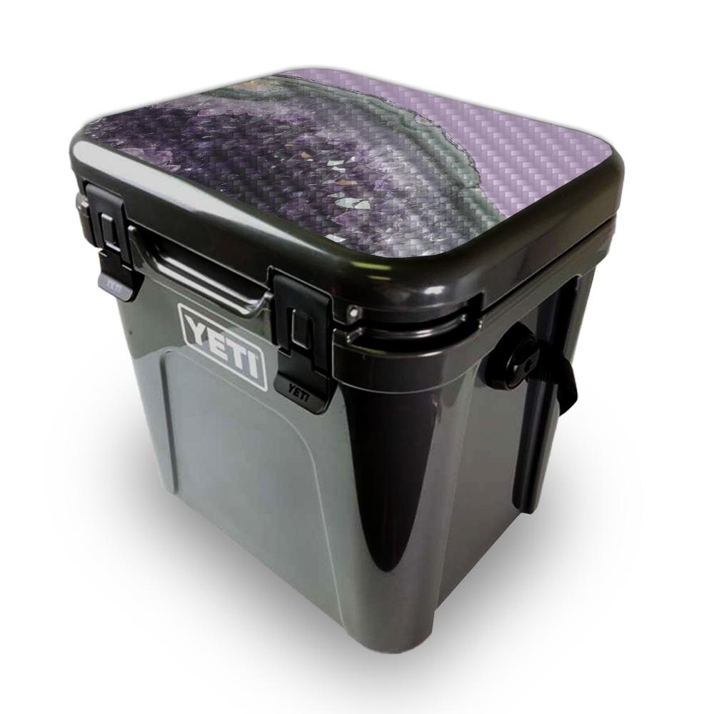 Picture of MightySkins YEROA24LID-Amethyst Agate Skin for Yeti Roadie 24 Hard Cooler Lid - Amethyst Agate