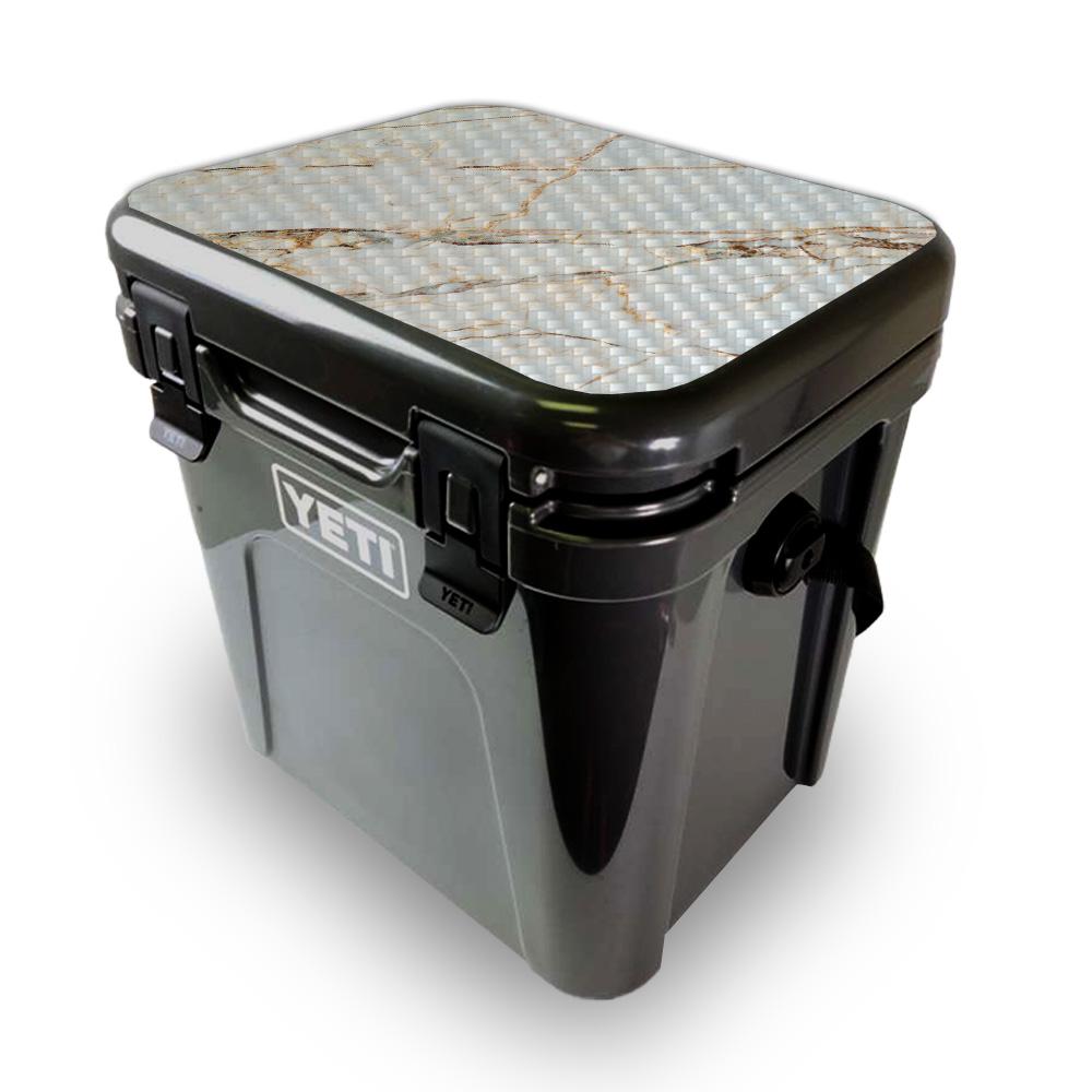 Picture of MightySkins YEROA24LID-Antique Marble Skin for Yeti Roadie 24 Hard Cooler Lid - Antique Marble