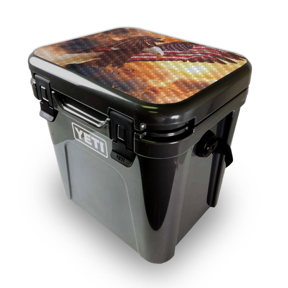 Picture of MightySkins YEROA24LID-Bald Eagle Skin for Yeti Roadie 24 Hard Cooler Lid - Bald Eagle