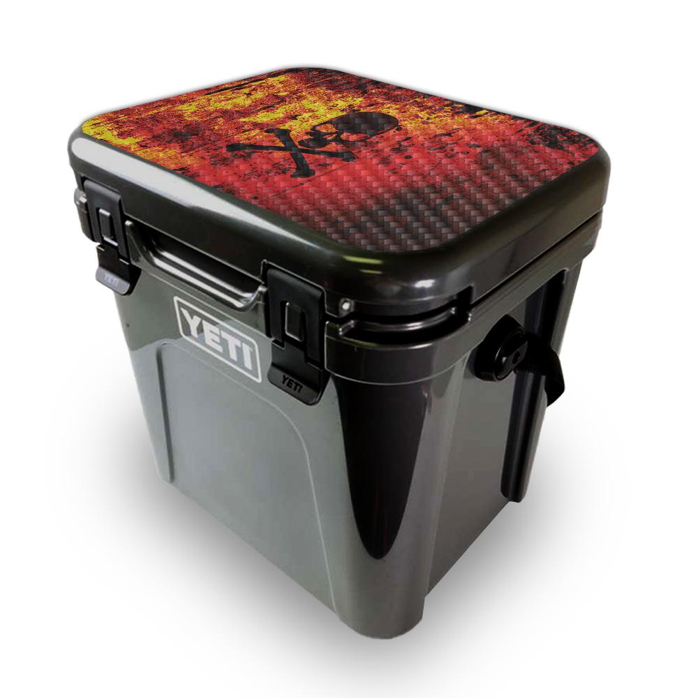 Picture of MightySkins YEROA24LID-Bio Skull Skin for Yeti Roadie 24 Hard Cooler Lid - Bio Skull
