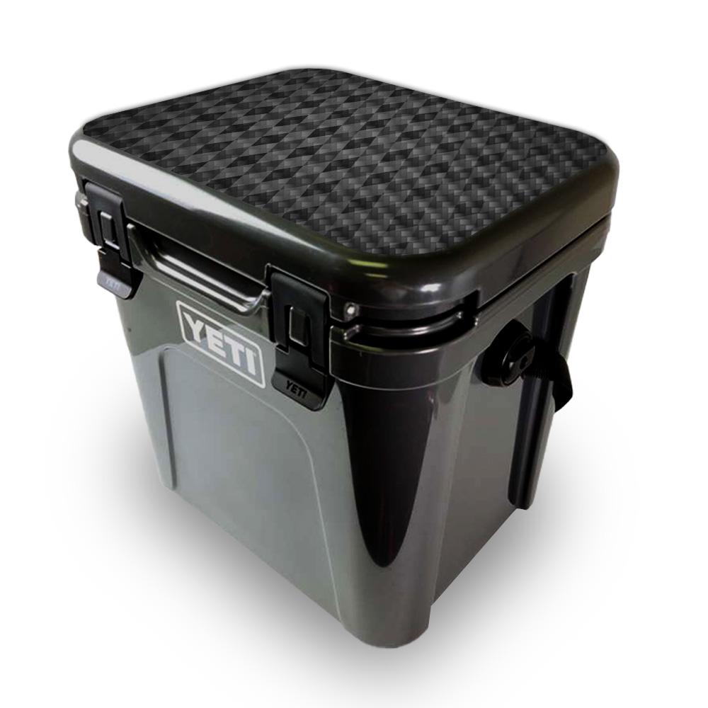 Picture of MightySkins YEROA24LID-Black Argyle Skin for Yeti Roadie 24 Hard Cooler Lid - Black Argyle