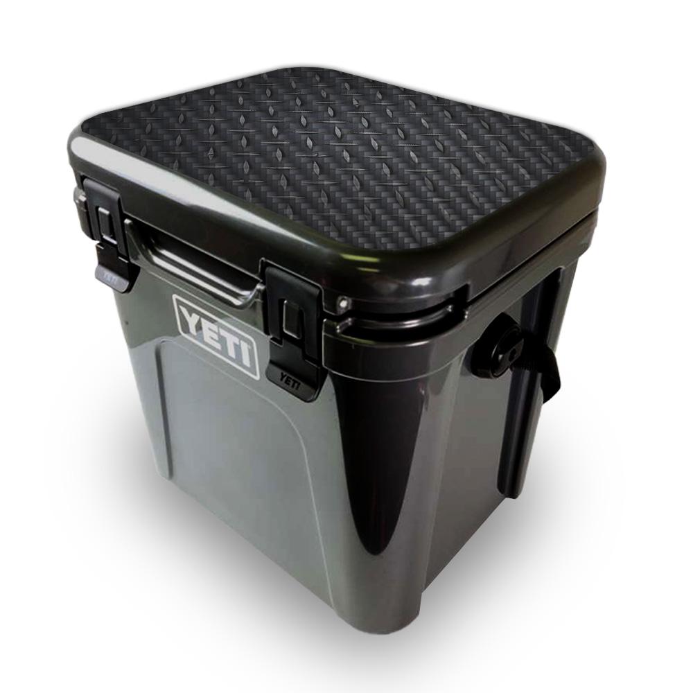 Picture of MightySkins YEROA24LID-Black Diamond Plate Skin for Yeti Roadie 24 Hard Cooler Lid - Black Diamond Plate