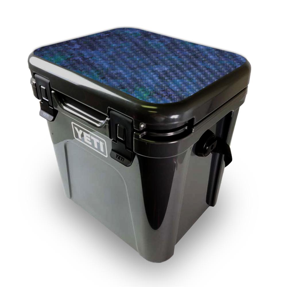 Picture of MightySkins YEROA24LID-Blue Ice Skin for Yeti Roadie 24 Hard Cooler Lid - Blue Ice