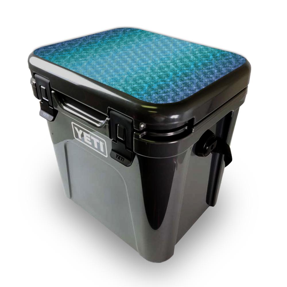 Picture of MightySkins YEROA24LID-Blue Vintage Skin for Yeti Roadie 24 Hard Cooler Lid - Blue Vintage