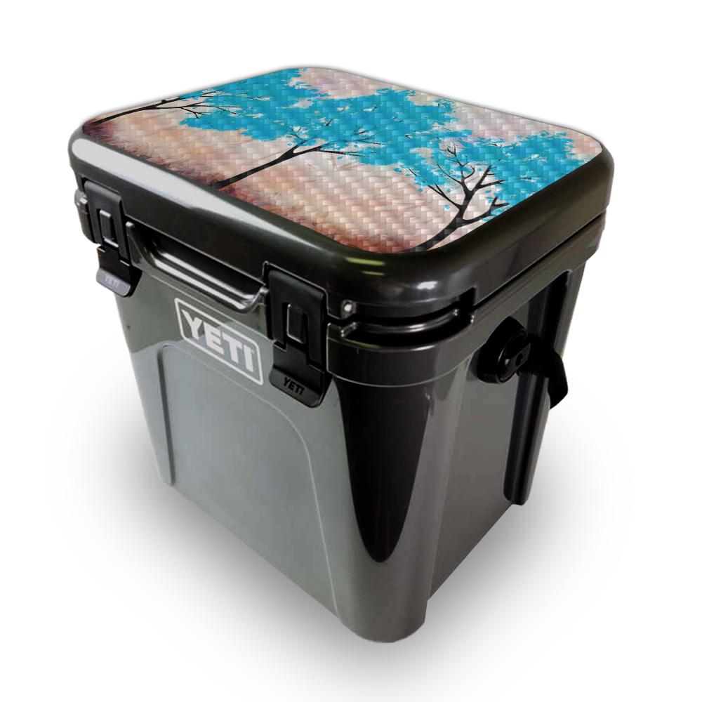 Picture of MightySkins YEROA24LID-Blue Woods Skin for Yeti Roadie 24 Hard Cooler Lid - Blue Woods