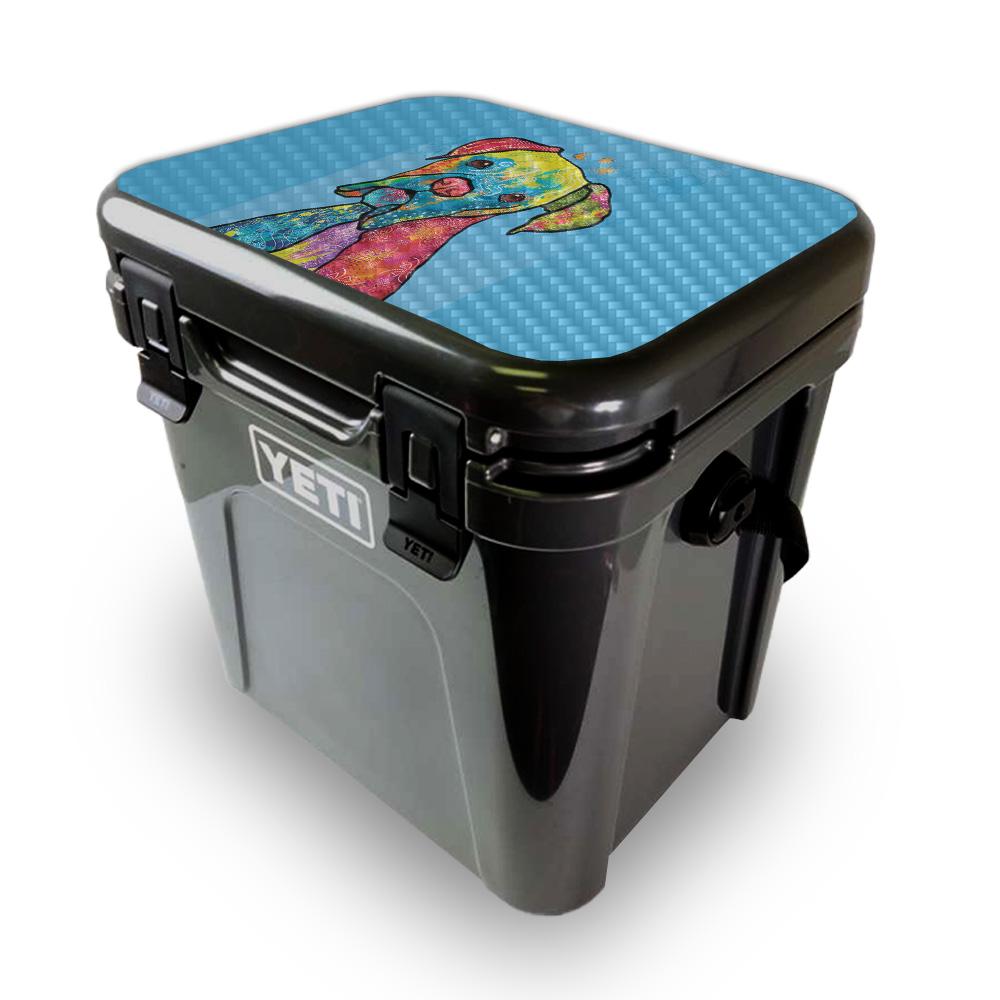 Picture of MightySkins YEROA24LID-Boxer Rainbow Skin for Yeti Roadie 24 Hard Cooler Lid - Boxer Rainbow