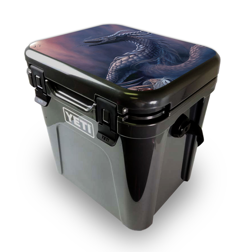 Picture of MightySkins YEROA24LID-Dragon Fantasy Skin for Yeti Roadie 24 Hard Cooler Lid - Dragon Fantasy