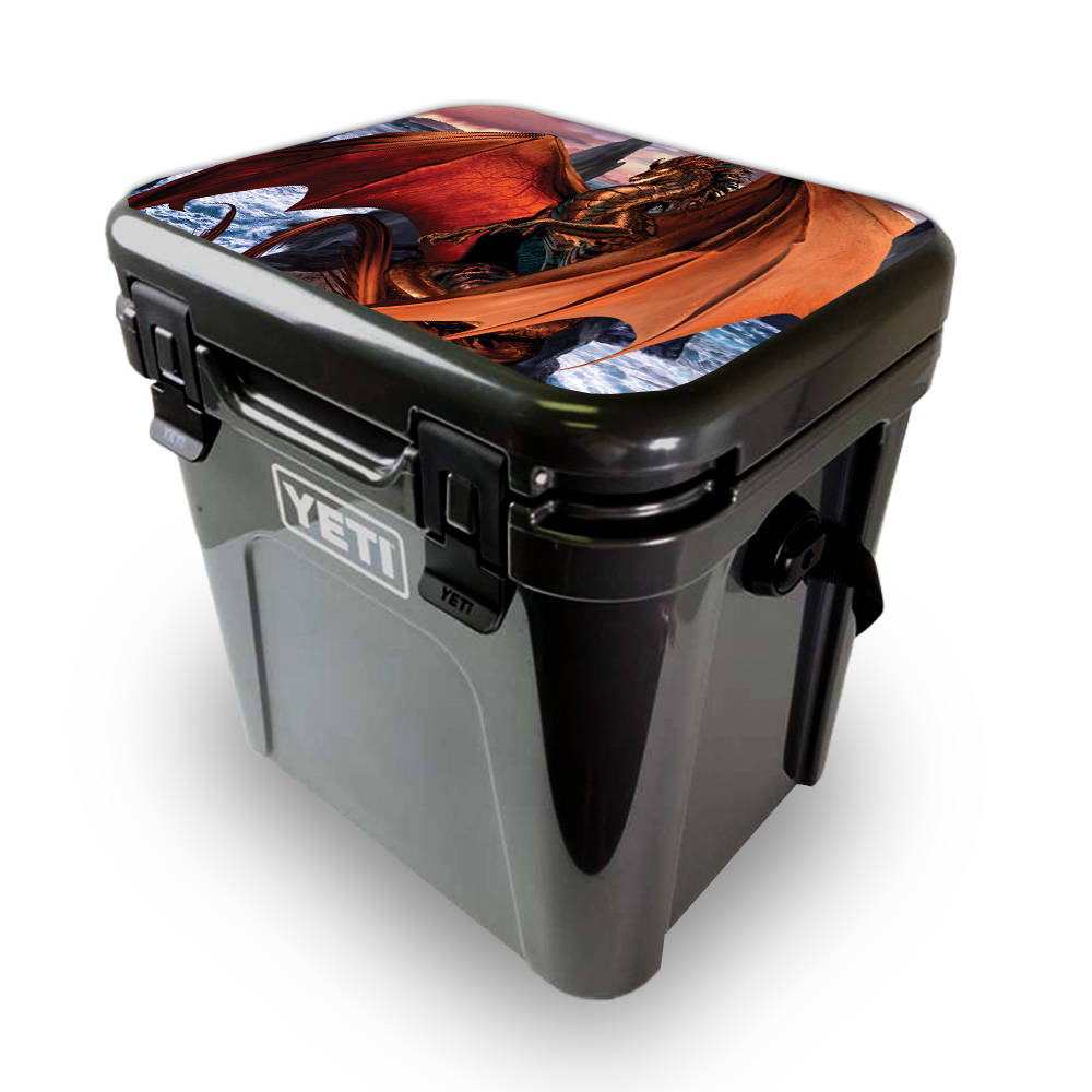 Picture of MightySkins YEROA24LID-Dragon Reign Skin for Yeti Roadie 24 Hard Cooler Lid - Dragon Reign
