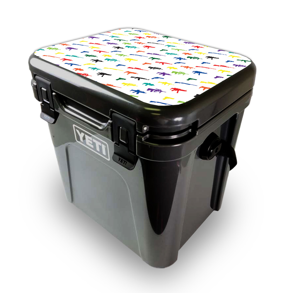 Picture of MightySkins YEROA24LID-Fun Guns Skin for Yeti Roadie 24 Hard Cooler Lid - Fun Guns