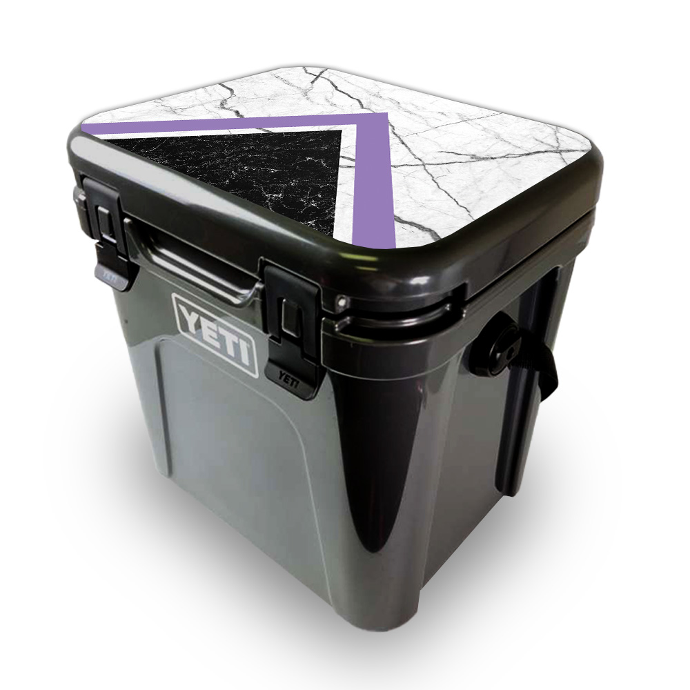 Picture of MightySkins YEROA24LID-Geometric Marble Skin for Yeti Roadie 24 Hard Cooler Lid - Geometric Marble