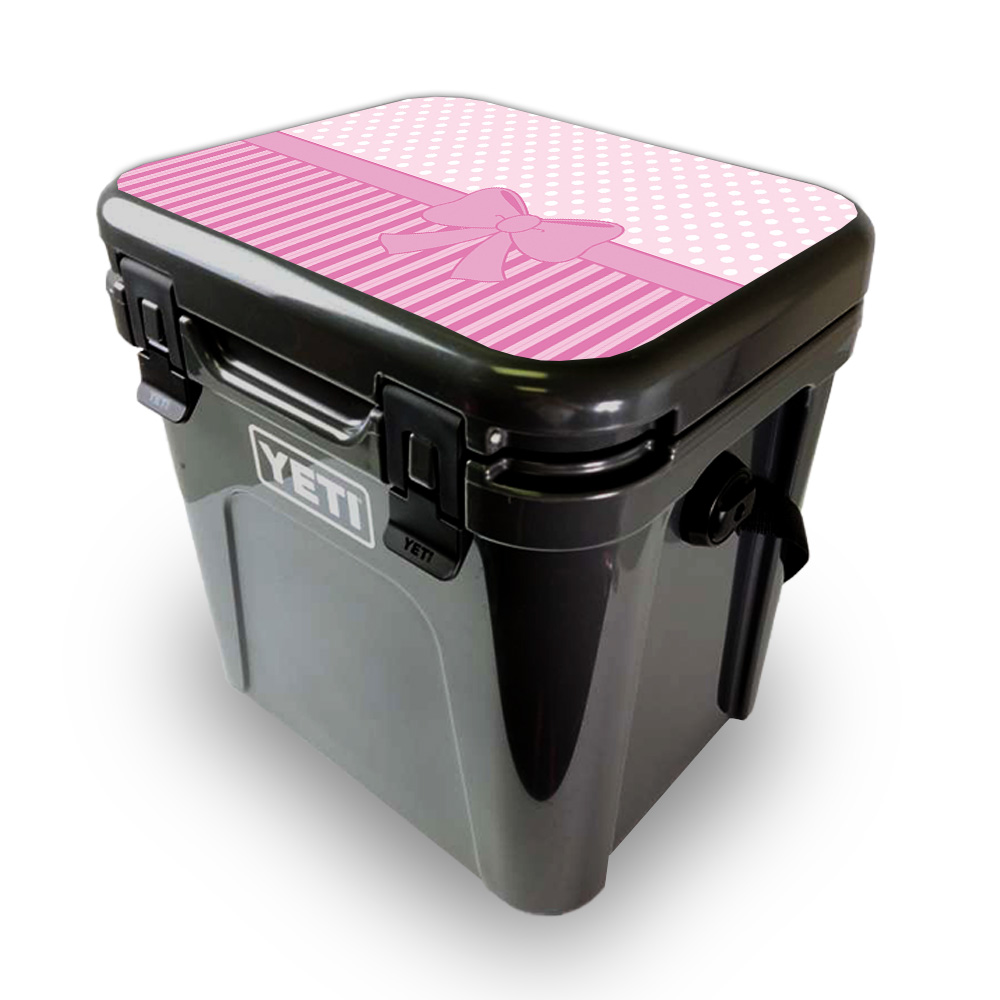 YEROA24LID-Pink Present Skin for Yeti Roadie 24 Hard Cooler Lid - Pink Present -  MightySkins