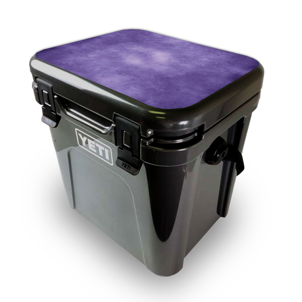 Picture of MightySkins YEROA24LID-Purple Airbrush Skin for Yeti Roadie 24 Hard Cooler Lid - Purple Airbrush