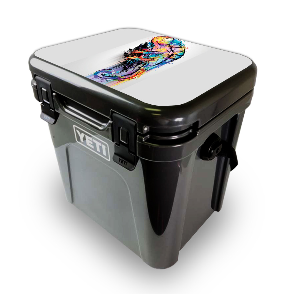 Picture of MightySkins YEROA24LID-Rainbow Chameleon Skin for Yeti Roadie 24 Hard Cooler Lid - Rainbow Chameleon