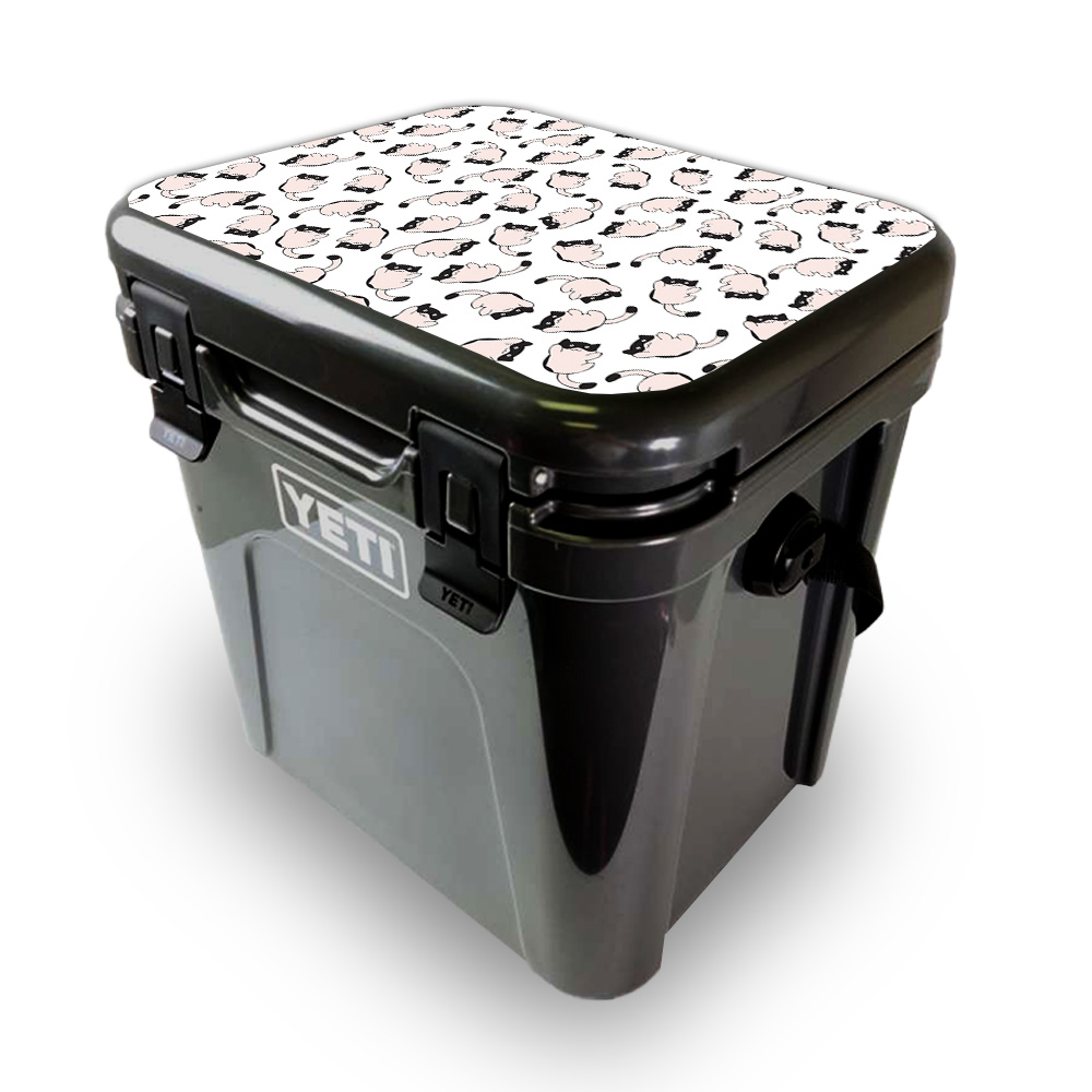 Picture of MightySkins YEROA24LID-Raining Cats Skin for Yeti Roadie 24 Hard Cooler Lid - Raining Cats