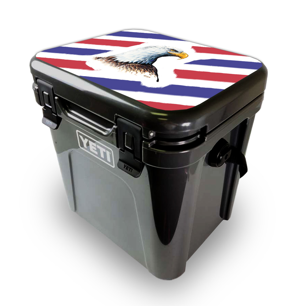 Picture of MightySkins YEROA24LID-Eagle Head Skin for Yeti Roadie 24 Hard Cooler Lid - Eagle Head
