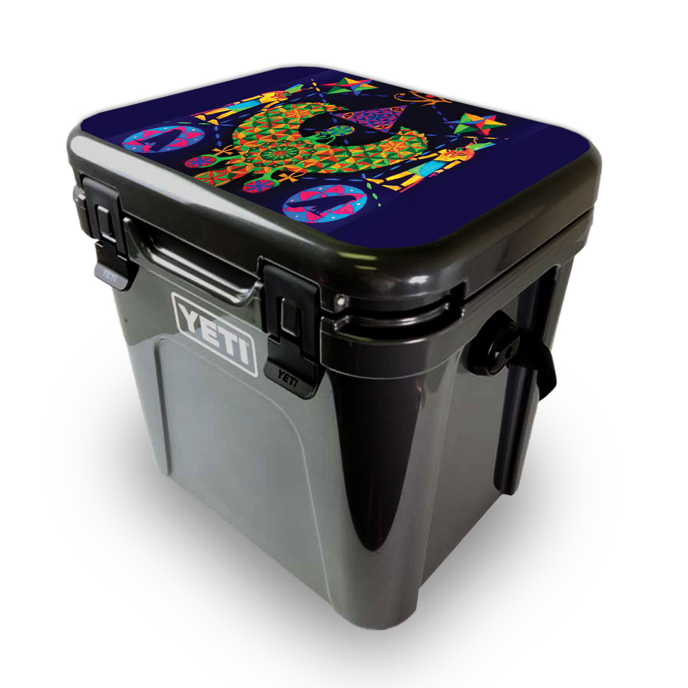 Picture of MightySkins YEROA24LID-Egyptian Geometry Skin for Yeti Roadie 24 Hard Cooler Lid - Egyptian Geometry