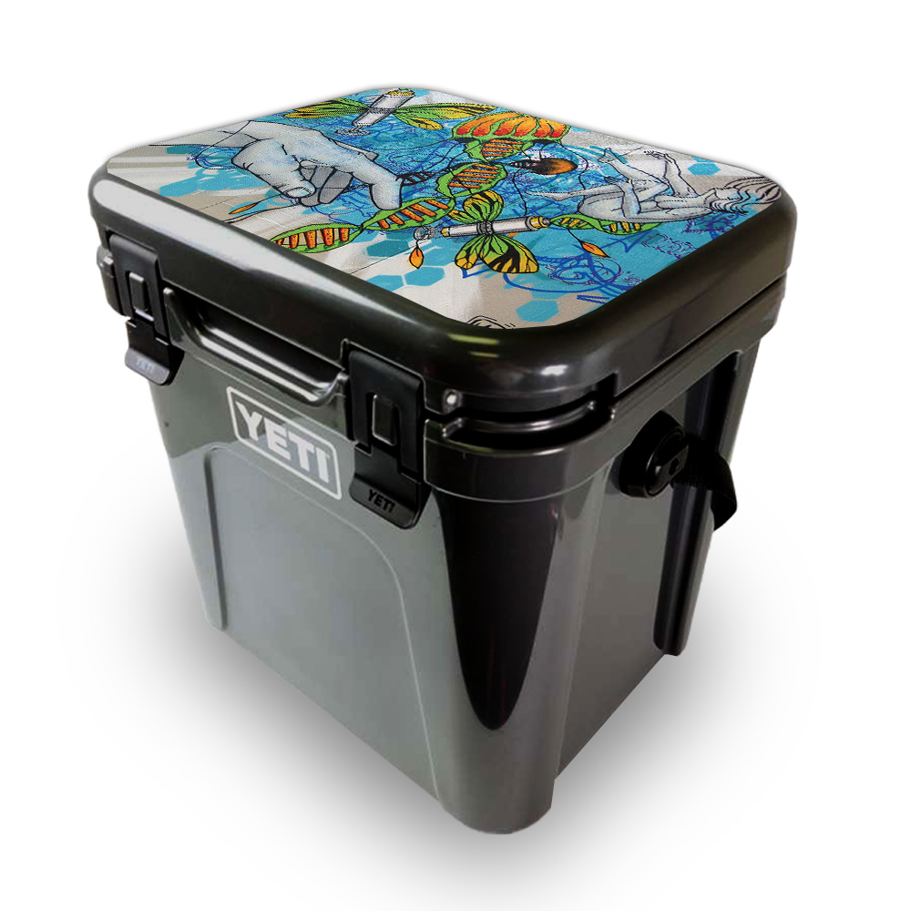 Picture of MightySkins YEROA24LID-Fantastic Voyage Skin for Yeti Roadie 24 Hard Cooler Lid - Fantastic Voyage