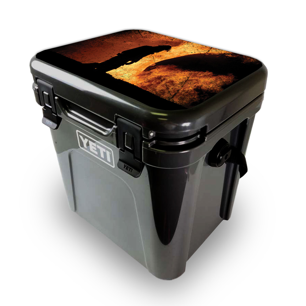 Picture of MightySkins YEROA24LID-Fire fighter Skin for Yeti Roadie 24 Hard Cooler Lid - Fire fighter