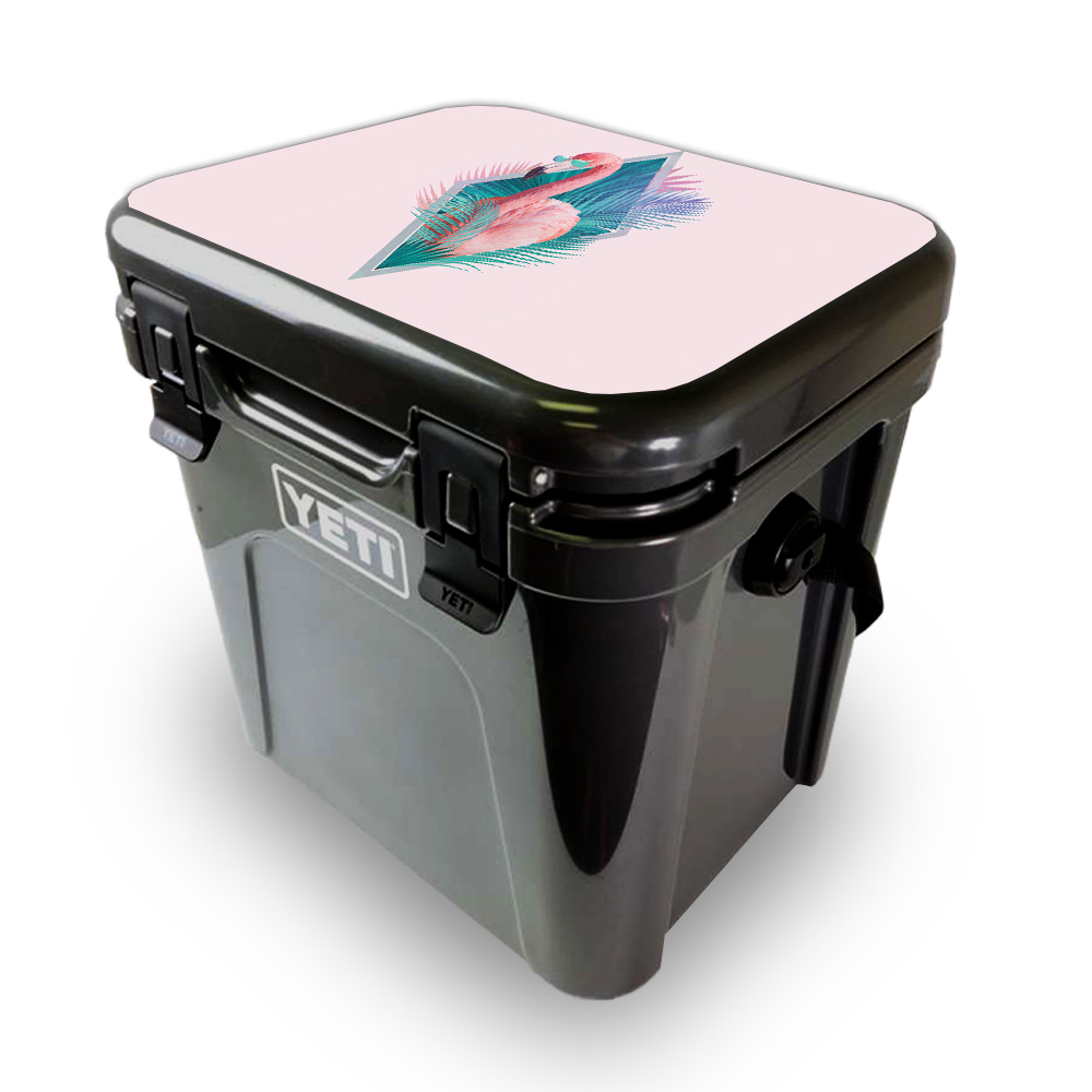 Picture of MightySkins YEROA24LID-Flamingo Vice Skin for Yeti Roadie 24 Hard Cooler Lid - Flamingo Vice