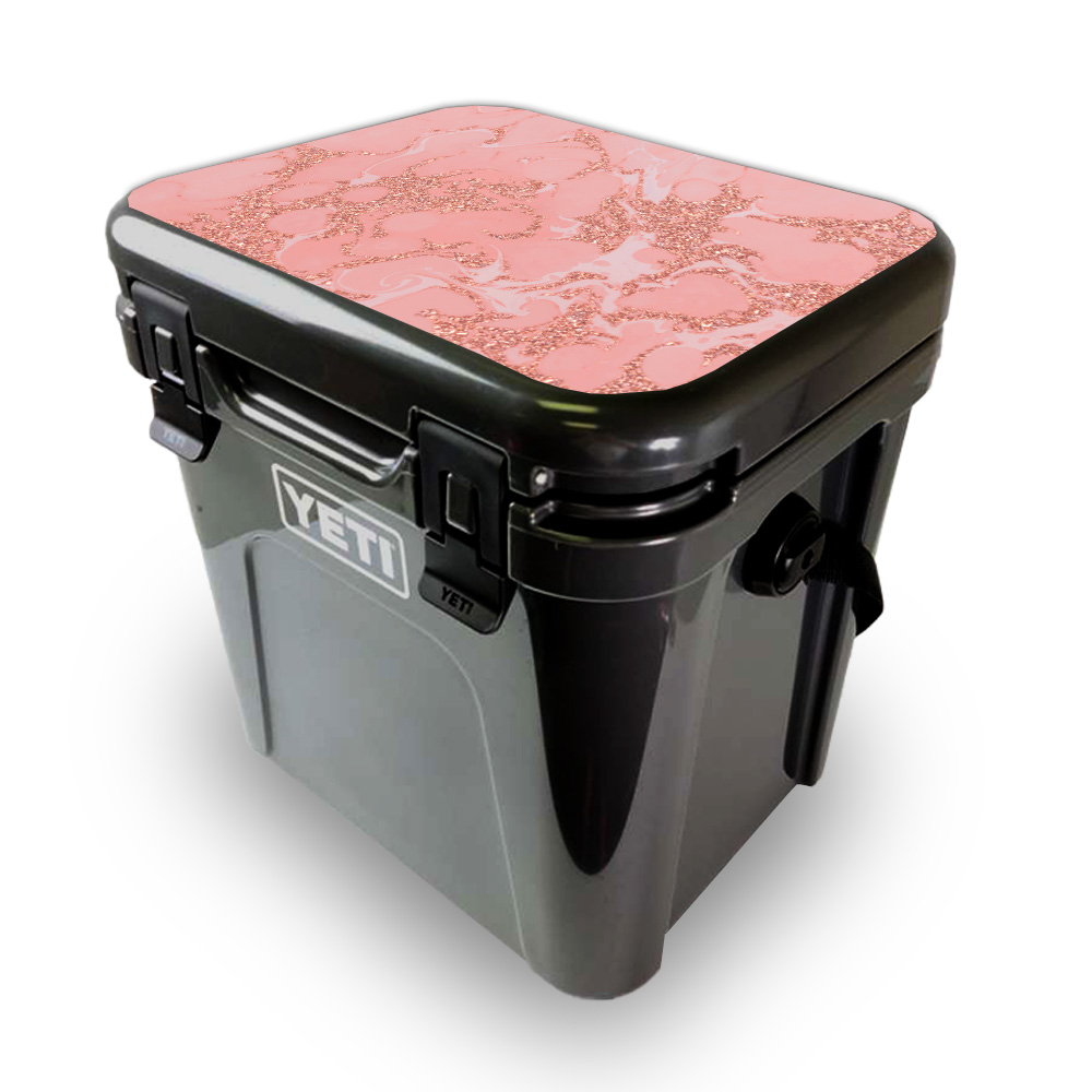 Picture of MightySkins YEROA24LID-Flashy Marble Skin for Yeti Roadie 24 Hard Cooler Lid - Flashy Marble