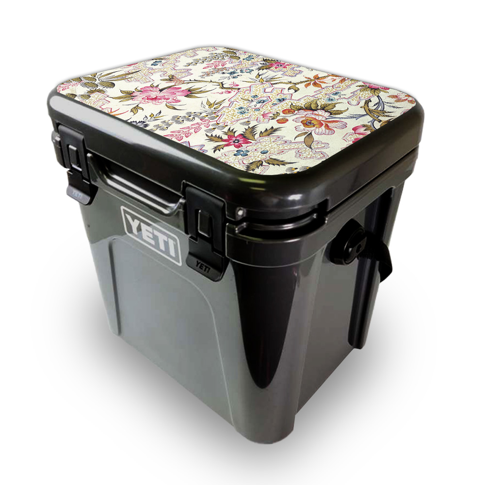 Picture of MightySkins YEROA24LID-Floral Design Skin for Yeti Roadie 24 Hard Cooler Lid - Floral Design