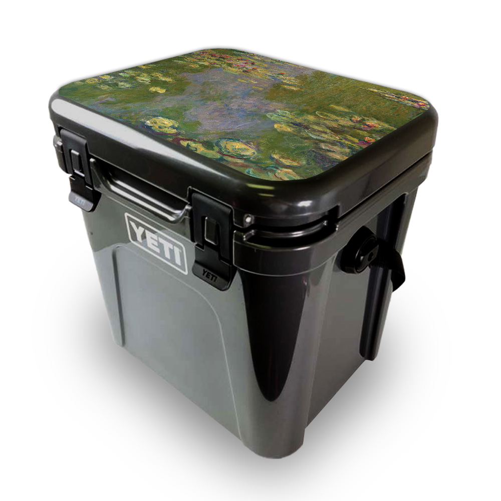 Picture of MightySkins YEROA24LID-Water Lilies Skin for Yeti Roadie 24 Hard Cooler Lid - Water Lilies