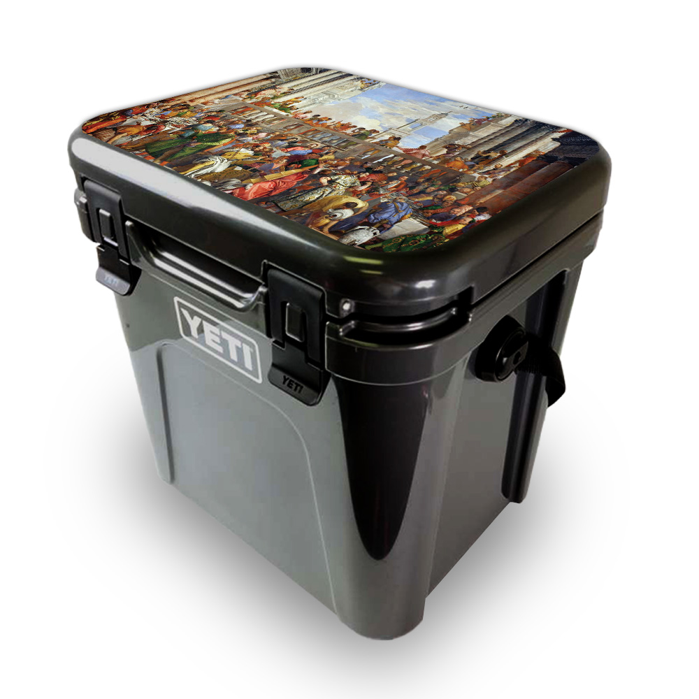 Picture of MightySkins YEROA24LID-Wedding At Cana Skin for Yeti Roadie 24 Hard Cooler Lid - Wedding At Cana