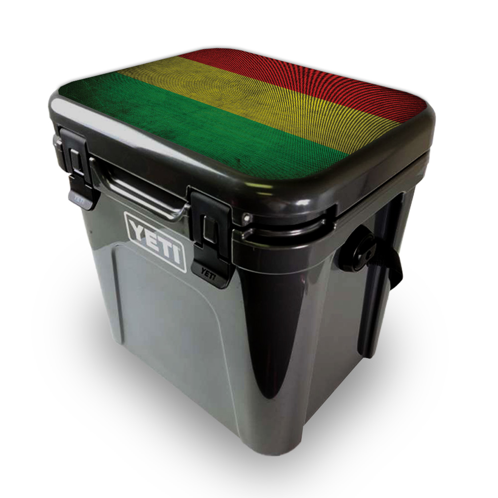 Picture of MightySkins YEROA24LID-Yeah Mon Skin for Yeti Roadie 24 Hard Cooler Lid - Yeah Mon