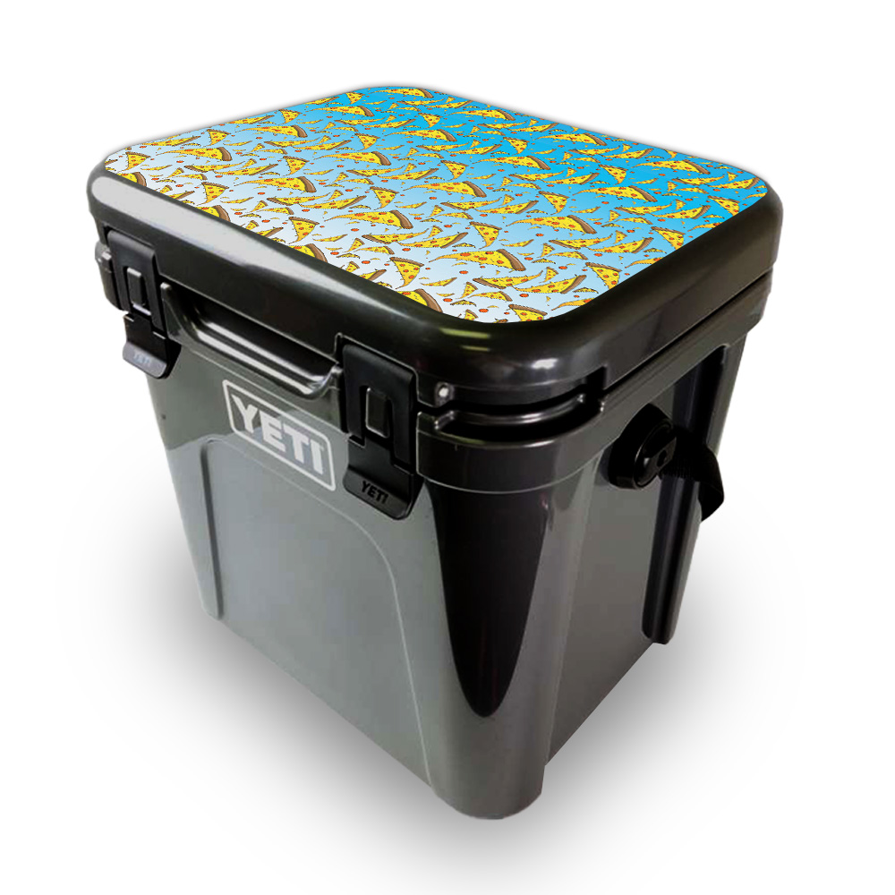 Picture of MightySkins YEROA24LID-Raining Pizza Skin for Yeti Roadie 24 Hard Cooler Lid - Raining Pizza