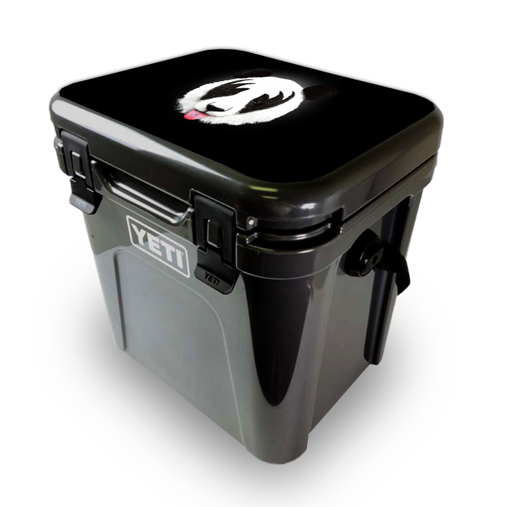 Picture of MightySkins YEROA24LID-Rock N Roll Panda Skin for Yeti Roadie 24 Hard Cooler Lid - Rock N Roll Panda
