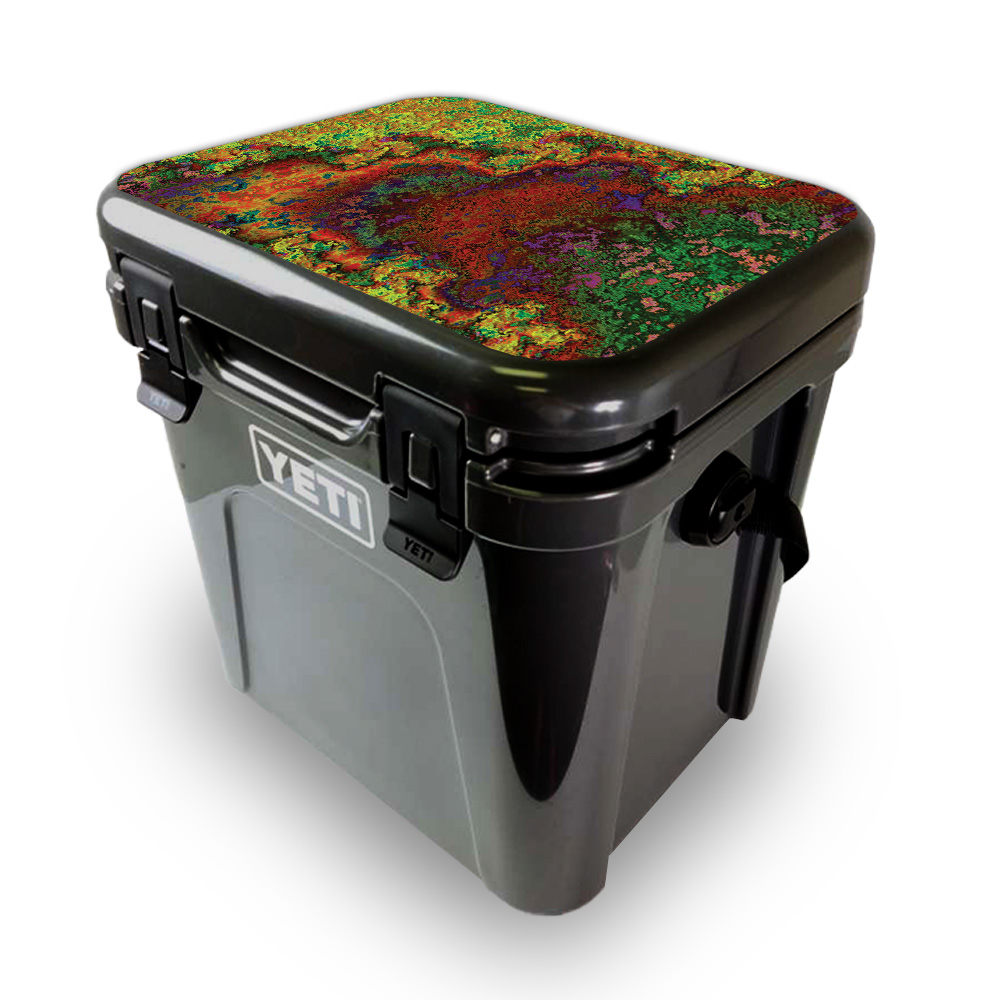 Picture of MightySkins YEROA24LID-Rust Skin for Yeti Roadie 24 Hard Cooler Lid - Rust