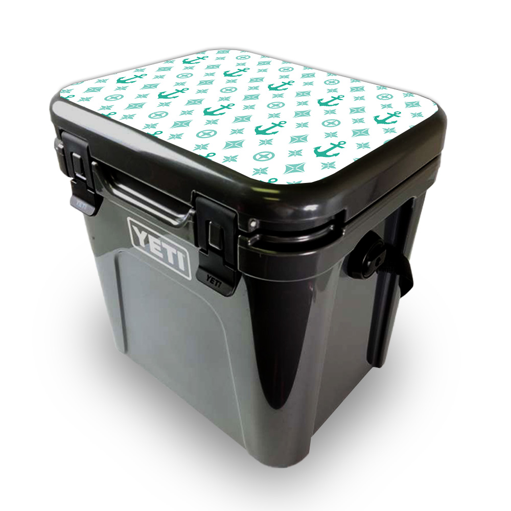 Picture of MightySkins YEROA24LID-Teal Designer Skin for Yeti Roadie 24 Hard Cooler Lid - Teal Designer