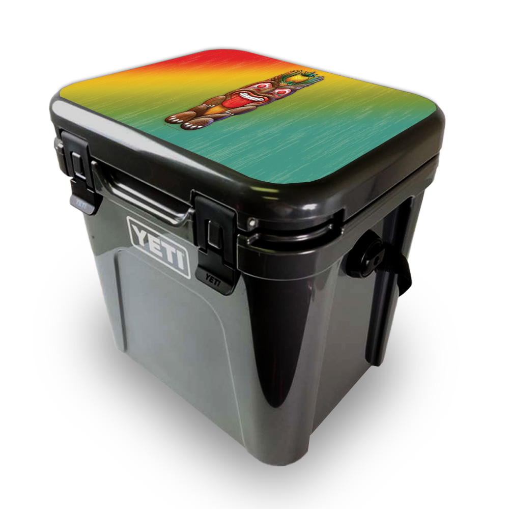 Picture of MightySkins YEROA24LID-Tiki Man Skin for Yeti Roadie 24 Hard Cooler Lid - Tiki Man