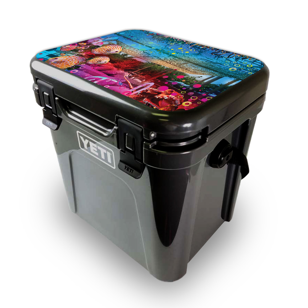 Picture of MightySkins YEROA24LID-Tropical Resort Skin for Yeti Roadie 24 Hard Cooler Lid - Tropical Resort