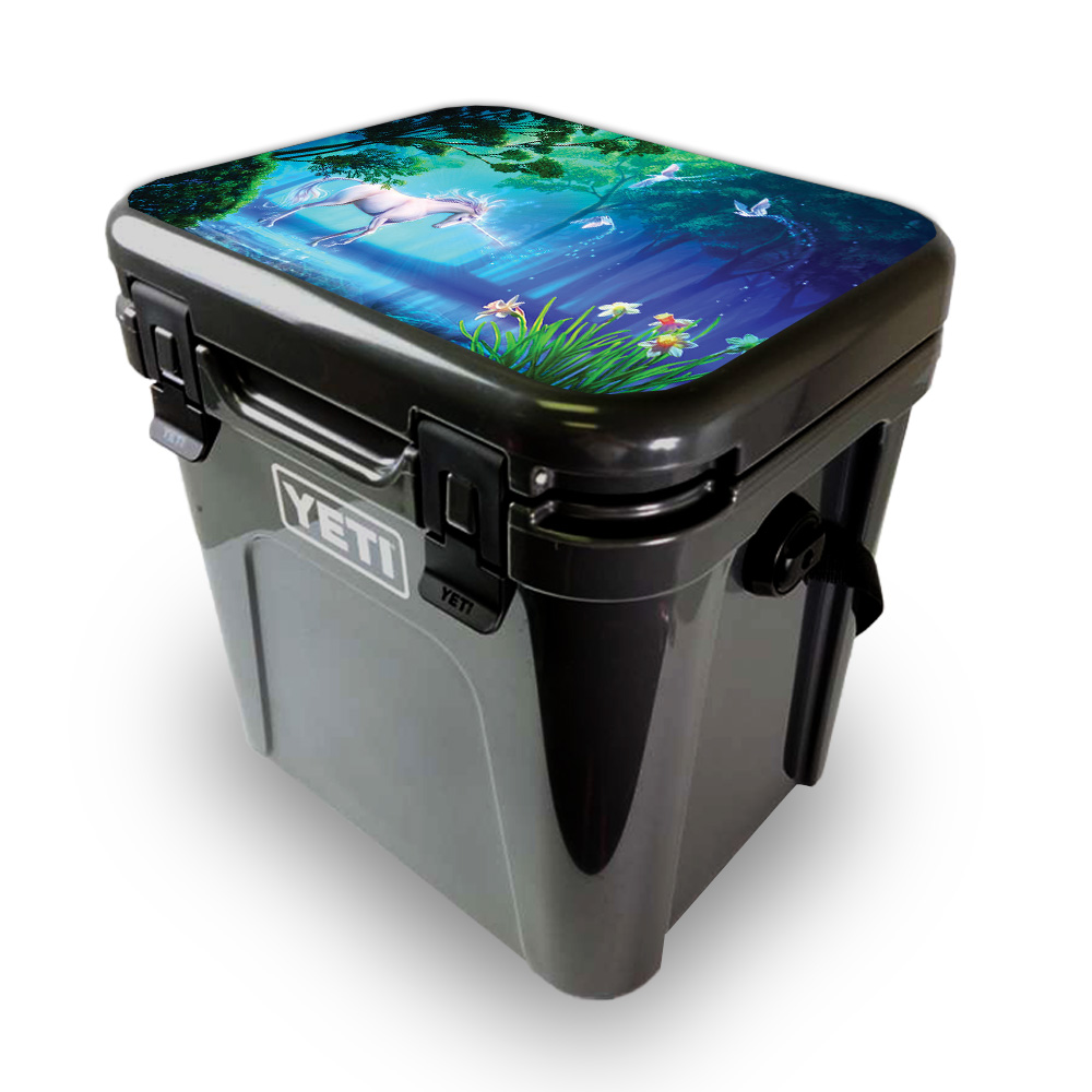 Picture of MightySkins YEROA24LID-Unicorn Fantasy Skin for Yeti Roadie 24 Hard Cooler Lid - Unicorn Fantasy