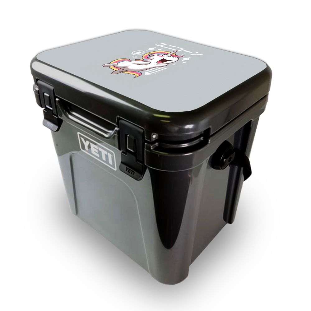Picture of MightySkins YEROA24LID-Unicorn Kawaii Skin for Yeti Roadie 24 Hard Cooler Lid - Unicorn Kawaii