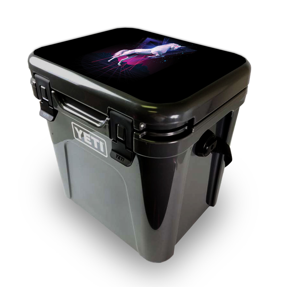 Picture of MightySkins YEROA24LID-Unicorn Rave Skin for Yeti Roadie 24 Hard Cooler Lid - Unicorn Rave