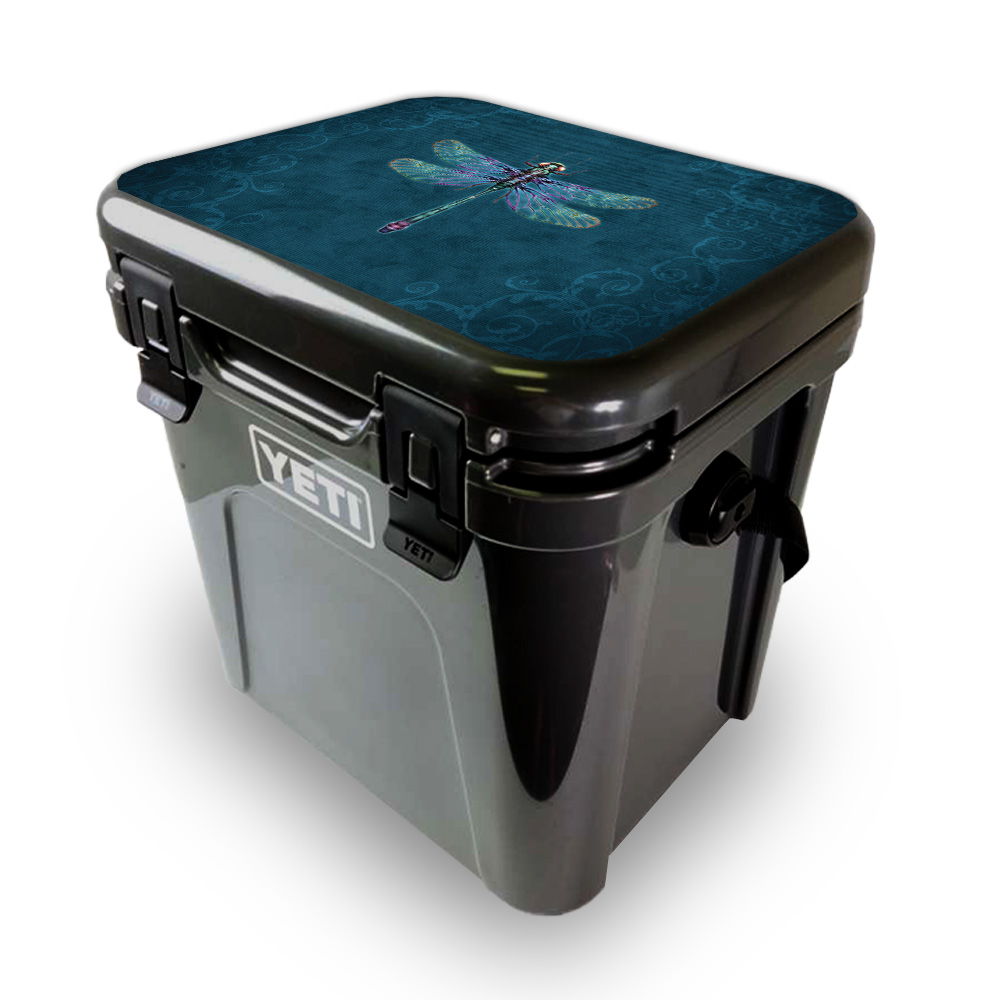 Picture of MightySkins YEROA24LID-Vibrant Dragonfly Skin for Yeti Roadie 24 Hard Cooler Lid - Vibrant Dragonfly