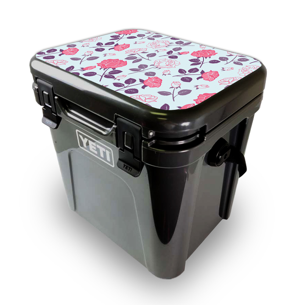 Picture of MightySkins YEROA24LID-Vintage Floral Skin for Yeti Roadie 24 Hard Cooler Lid - Vintage Floral