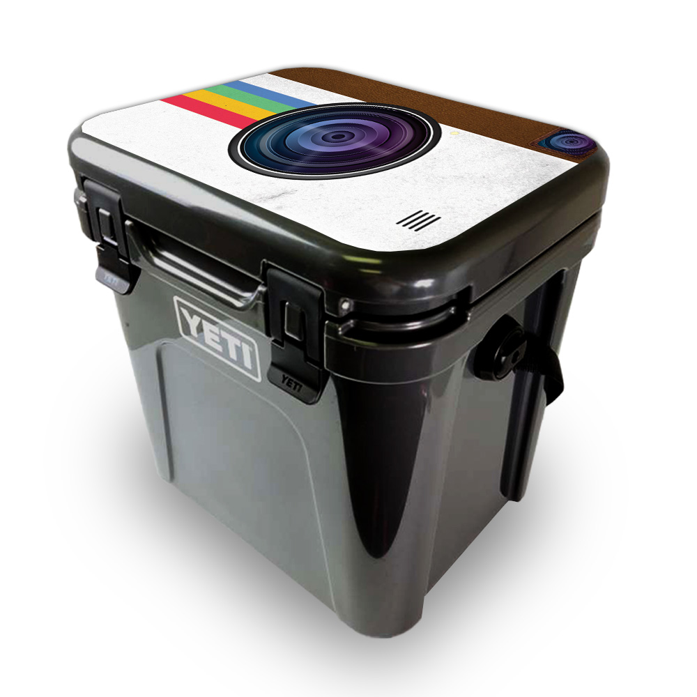 Picture of MightySkins YEROA24LID-Vintage Polaroid Skin for Yeti Roadie 24 Hard Cooler Lid - Vintage Polaroid