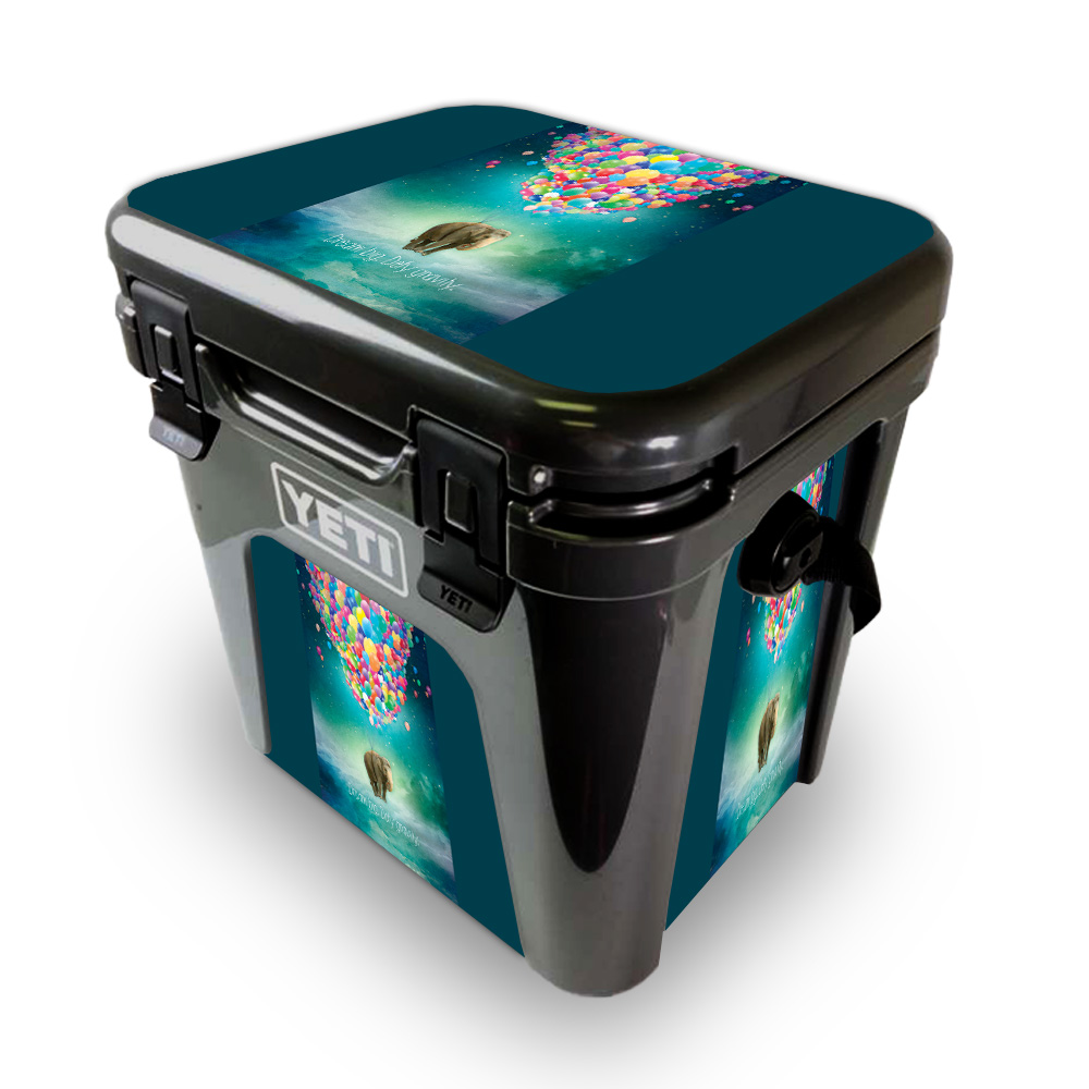 Picture of MightySkins YEROAD24-Elephant Balloons Skin for Yeti Roadie 24 Hard Cooler - Elephant Balloons
