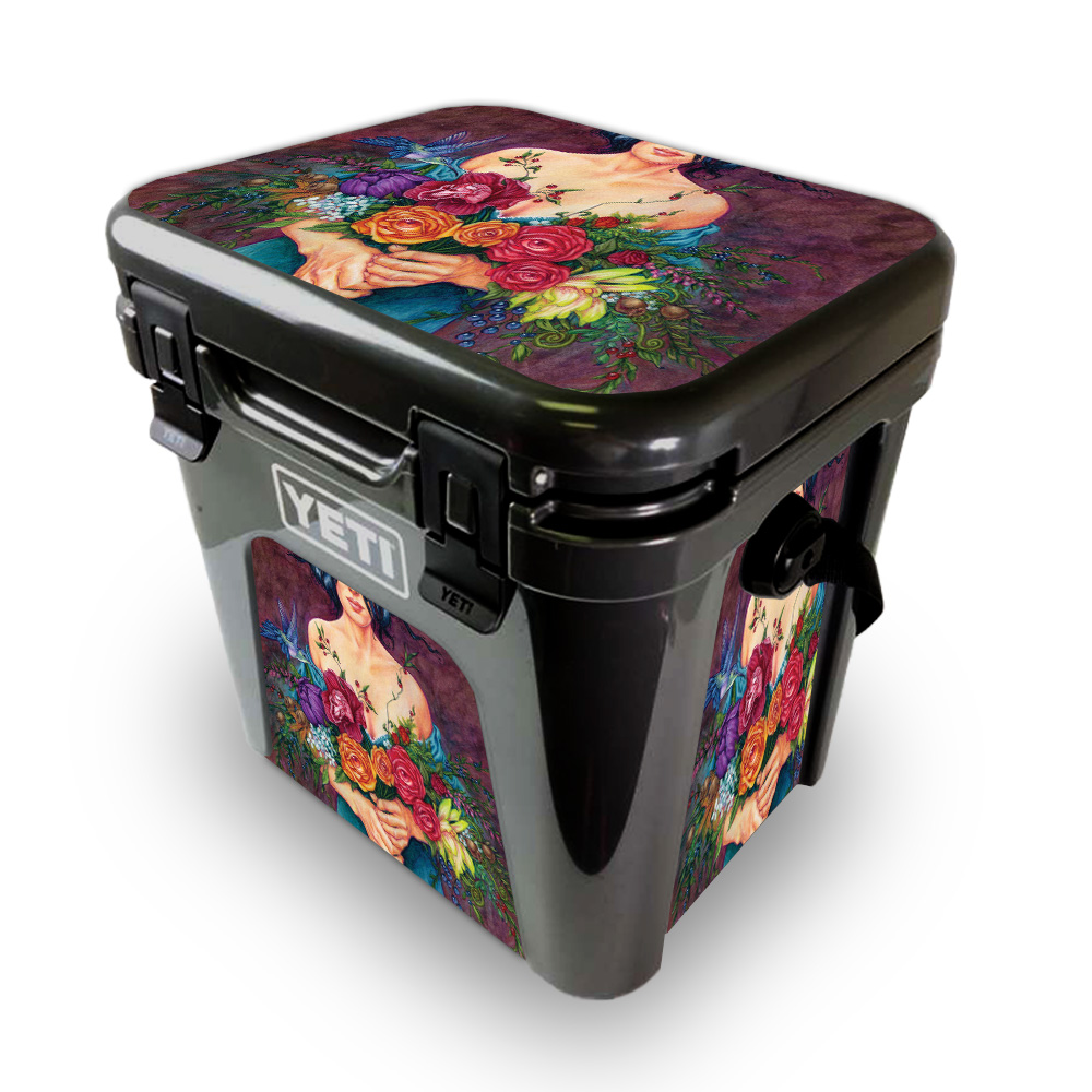 Picture of MightySkins YEROAD24-Eye Bouquet Skin for Yeti Roadie 24 Hard Cooler - Eye Bouquet