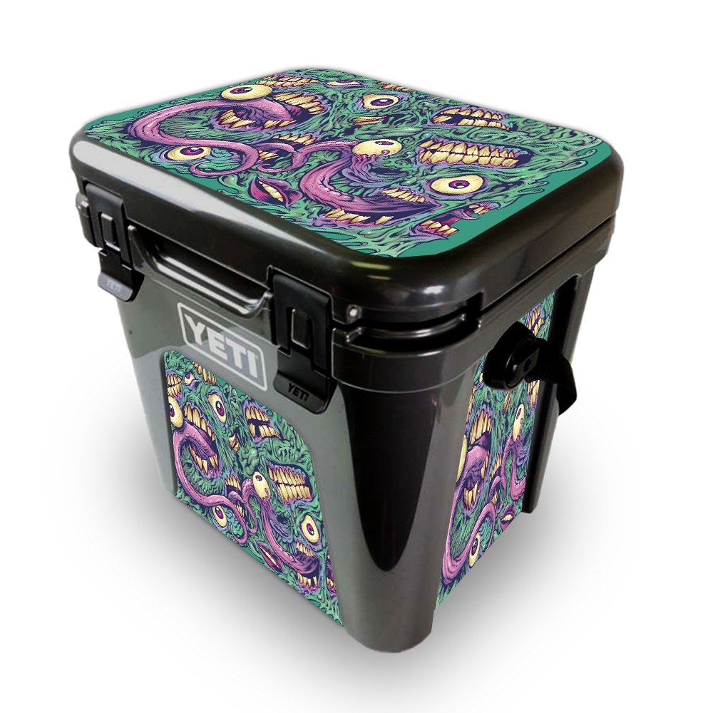 Picture of MightySkins YEROAD24-Eyes And Teeth Skin for Yeti Roadie 24 Hard Cooler - Eyes & Teeth