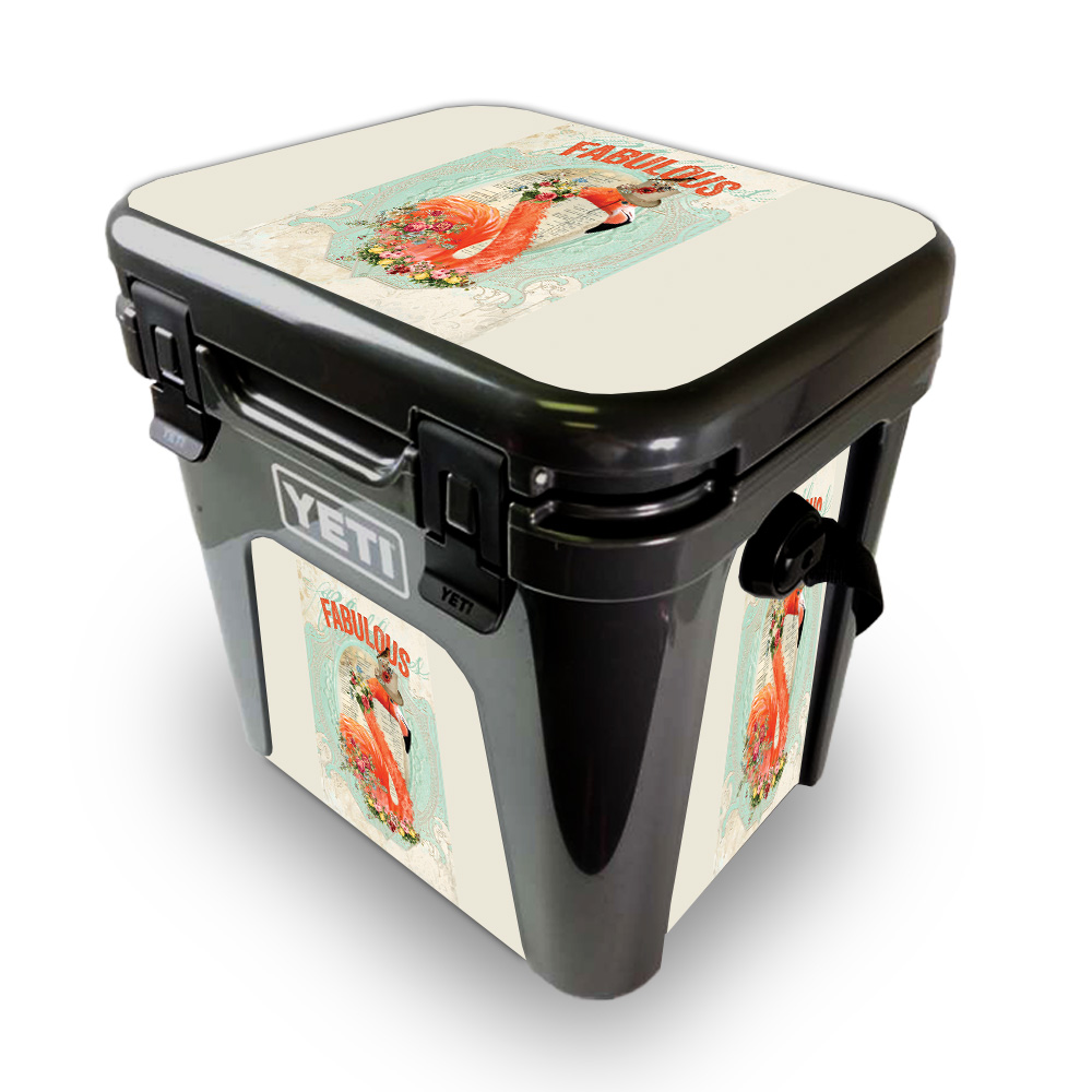 Picture of MightySkins YEROAD24-Fabulous Flamingo Skin for Yeti Roadie 24 Hard Cooler - Fabulous Flamingo