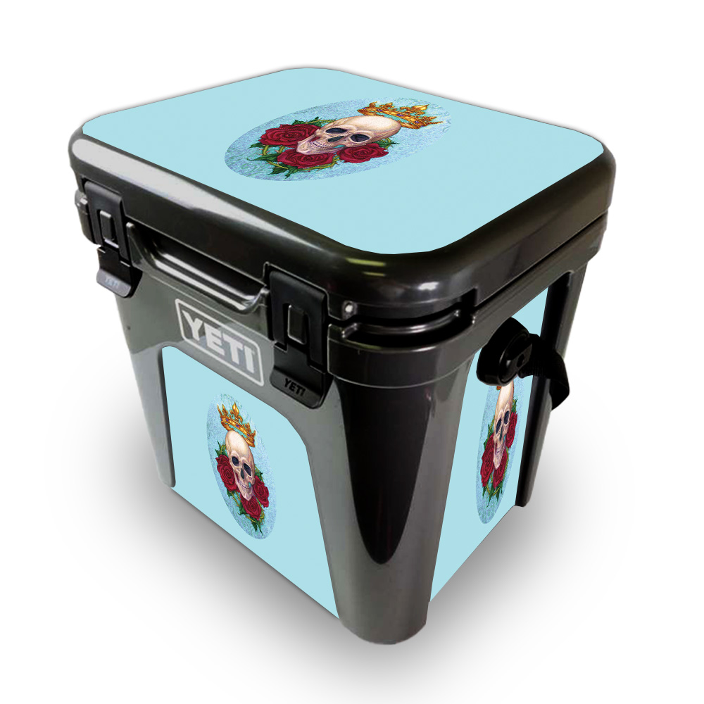 Picture of MightySkins YEROAD24-Fancy Skull Skin for Yeti Roadie 24 Hard Cooler - Fancy Skull