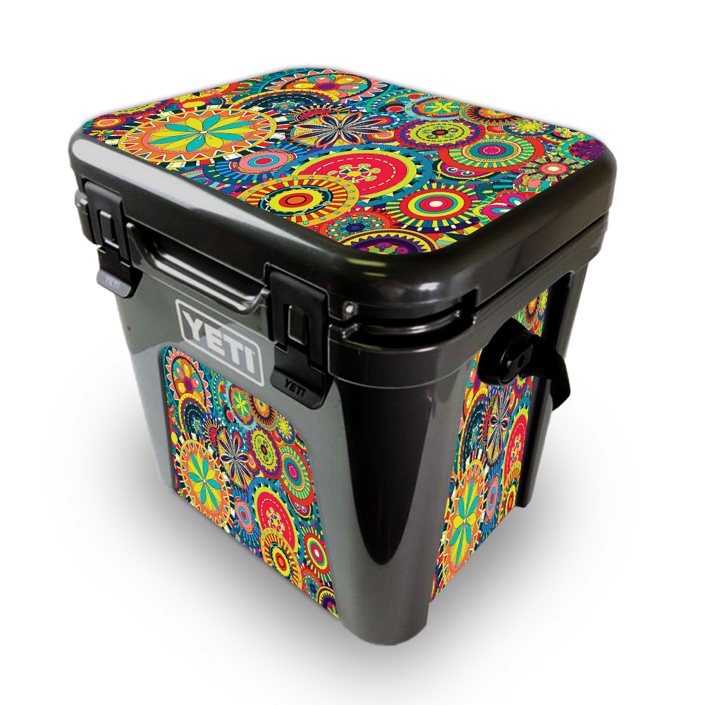 Picture of MightySkins YEROAD24-Flower Wheels Skin for Yeti Roadie 24 Hard Cooler - Flower Wheels
