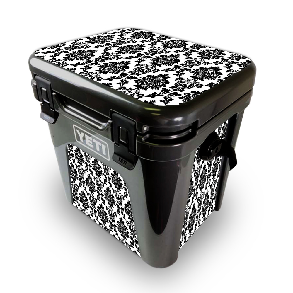 Picture of MightySkins YEROAD24-Vintage Damask Skin for Yeti Roadie 24 Hard Cooler - Vintage Damask