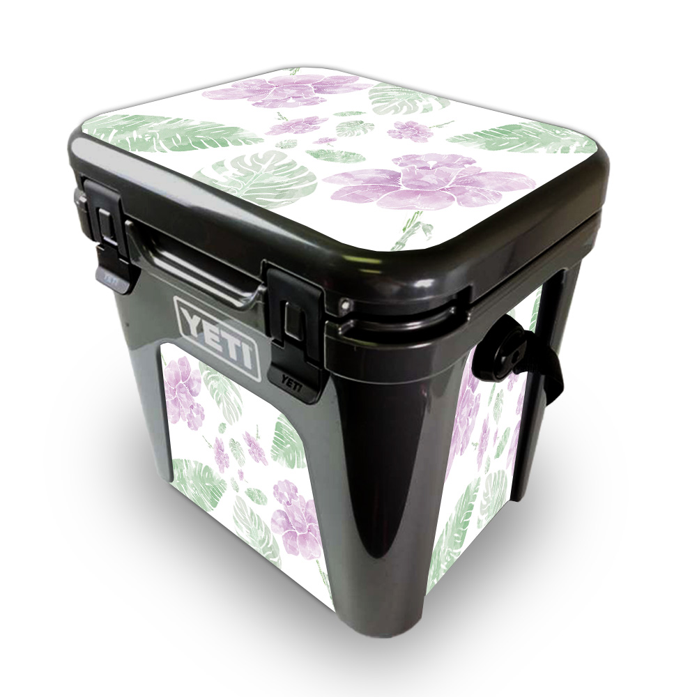 Picture of MightySkins YEROAD24-Water Color Flowers Skin for Yeti Roadie 24 Hard Cooler - Water Color Flowers