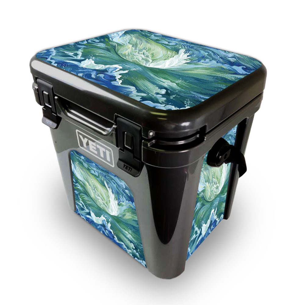 Picture of MightySkins YEROAD24-Cyclone Wave Skin for Yeti Roadie 24 Hard Cooler - Cyclone Wave