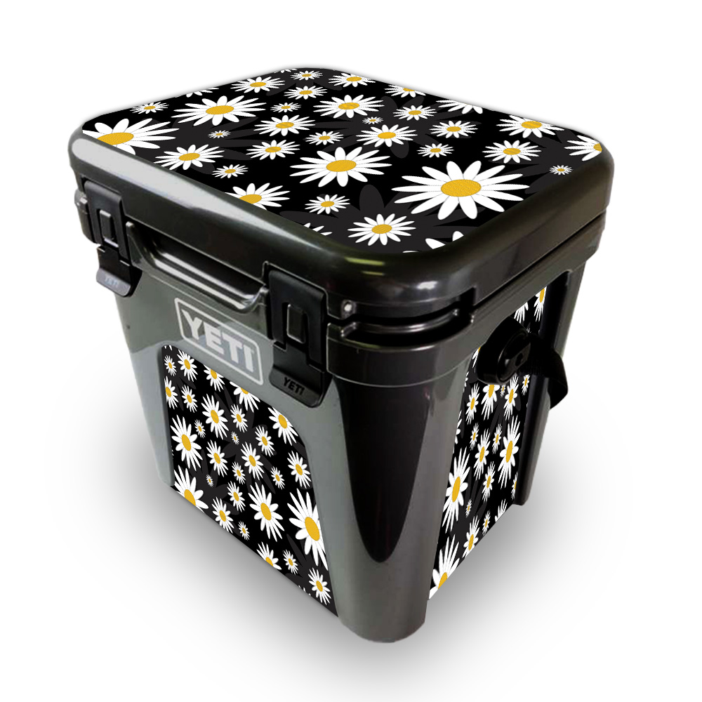 Picture of MightySkins YEROAD24-Daisies Skin for Yeti Roadie 24 Hard Cooler - Daisies
